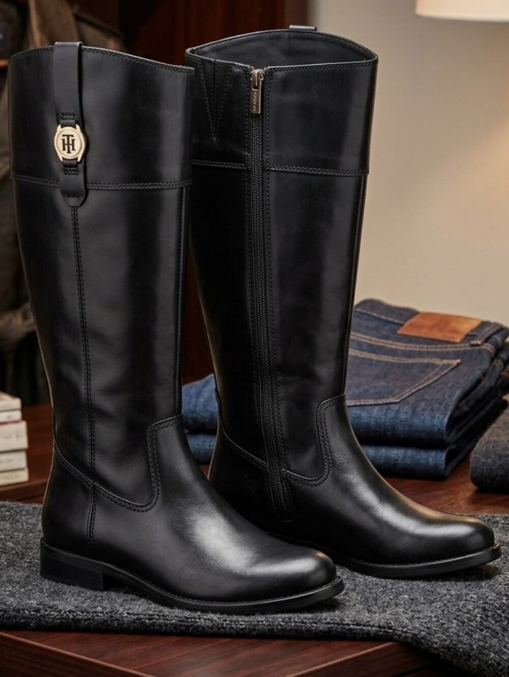 Tommy Hilfiger 'Shano' Riding Boots - Size 7.5M